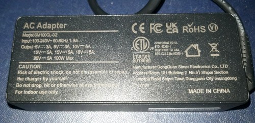 100w usb laptop charger - 100w,