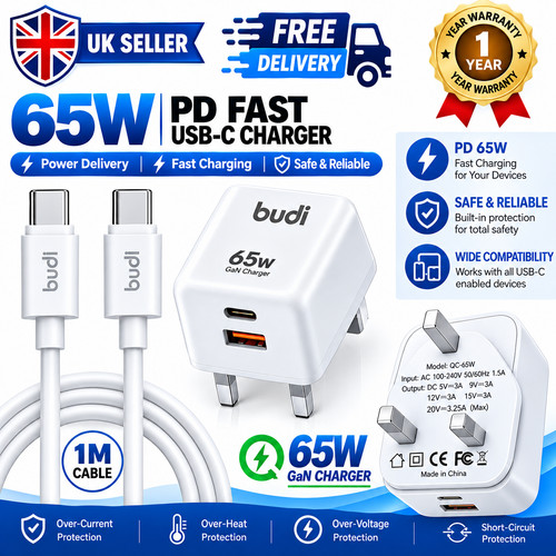 65w usb type fast charger - pd,